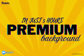 design fully customized zoom virtual background