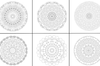 design unique mandala coloring pages for adults and kids