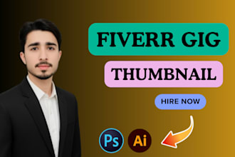 design a clickable and professional fiverr gig thumbnail