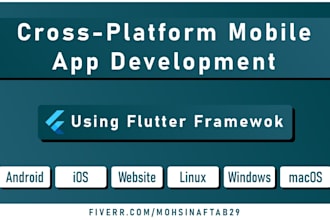 create flutter apps for android IOS web mac windows linux or fix API bug