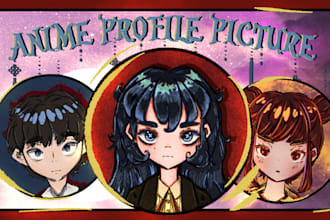 draw anime profile picture icon for your socials