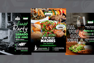 diseño de post para restaurantes y negocios gastronómicos