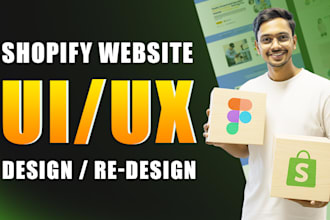 design or redesign shopify ecommerce website UI UX in figma
