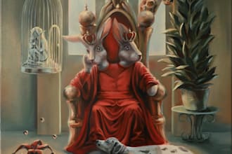 paint a unique oil or acrylic artwork