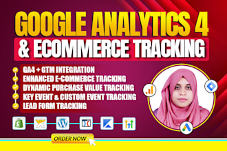 set up google analytics 4 enhanced ecommerce conversion tracking with GTM
