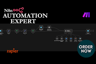 build advanced ai automation workflow and ai agent with n8n make com vapi zapier