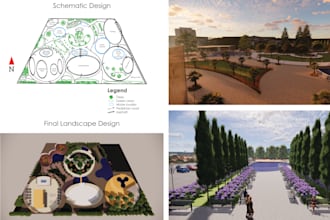 create photorealistic outdoor renders, landscape design
