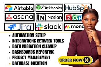 setup slack jira asana quickbooks hive scoro airtable notion monday management
