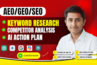 provide expert keyword research for GEO aeo and SEO strategies