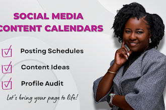 create a social media calendar for your business