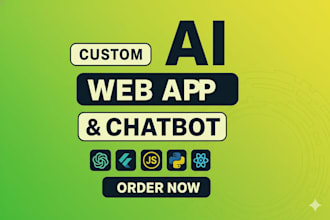 develop ai powered web application or chatbot solutions