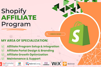do shopify affiliate program setup, recruitment on goaffpro, uppromote, bixgrow