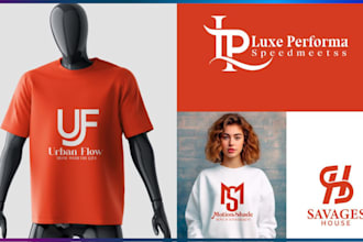 design 5 luxury fashion apparel clothing brand streetwear logo and branding kit