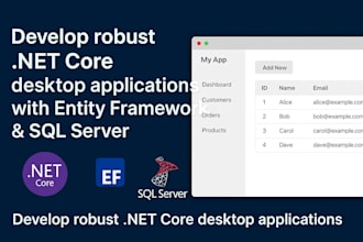 build c sharp, asp dot net core, mvc, desktop applications, web apis development