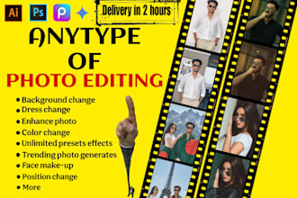 do professional photo editing, background removal,  more
