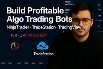 build profitable algo trading bots for ninjatrader, tradestation, trading view