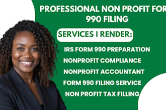 handle your nonprofit form 990 filing and compliance perfectly