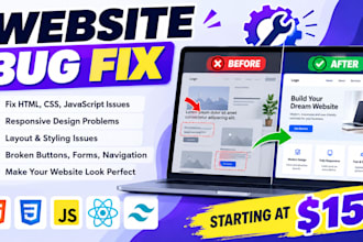fix any  issues on your website