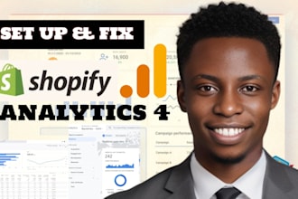 set up shopify ga4 and GTM ecommerce conversion tracking