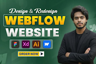 webflow website development or webflow website design redesign