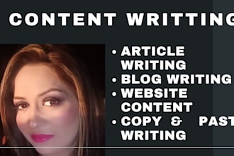 be your expert content writer and copywriter in english or urdu