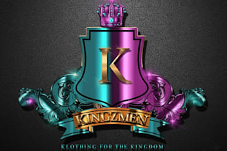 do premium 3d metallic logo with vector file in 24hours