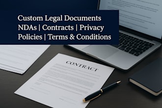 draft legal contract, nda privacy policy, terms and conditions, demand letter