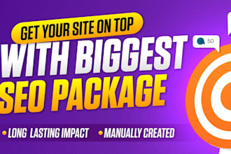 rank your website on google first page with biggest seo backlinks package