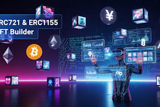 create nft smart contract erc721 erc1155 with minting and royalties