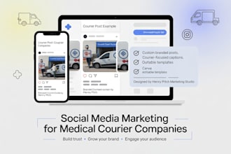 manage social media marketing for your medical courier or delivery company