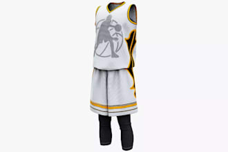 create 3d basketball uniform,sneakers,cobra military uniform,christmas wear,tree