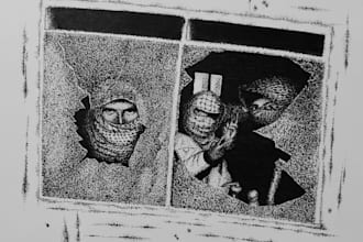 custom stippling art mystery