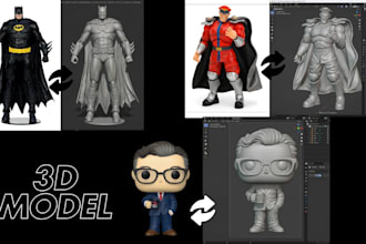 do action figure, 3d miniature, 3d toy, 3d mini figure, bjd, funko pop 3d model