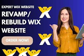 revamp wix rebuild wix website redesign wix site update wix website revamp wix