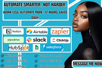 integrate notion CRM with pipedrive googlesheet slack calendar zapier automation
