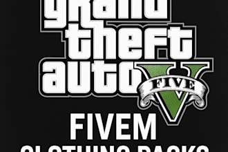create a fivem server ready clothing pack