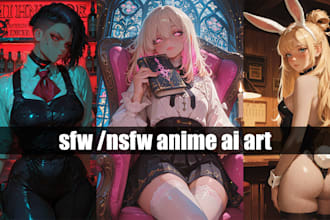 create custom sfw and nsfw anime ai character design