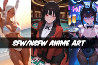 create custom sfw and nsfw anime ai character design