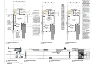 do UK building regs drawing, wall removal, extension, loft conversion and boq