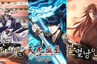webnovel webtoon cover anime manga light novel webcomic book cover design