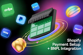 set up shopify payments stripe, paypal, wise, shopify balance bnpl