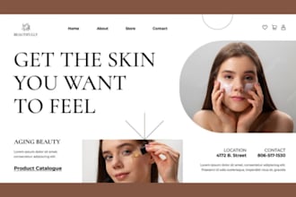 skincare shopify store skincare website skincare store