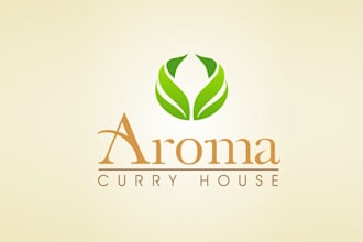 design awesome aroma curry house logo