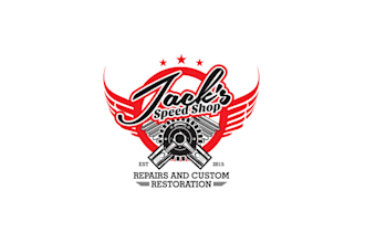 design super automotive restoration shop logo