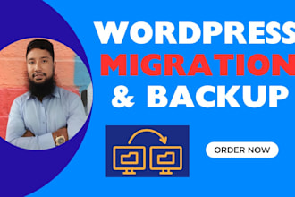 migrate, backup and transfer wordpress website within 3hours
