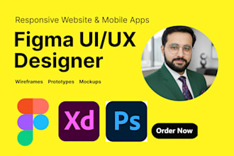 do ui ux for saas, healthcare, ecommerce, fintech and dashboard in figma