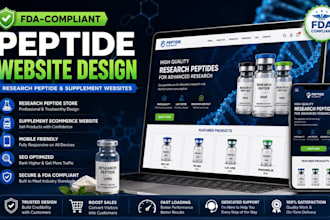 build peptide website fda complaint research peptide website supplement website