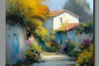 paint landscape in real oil painting on canvas free shipping