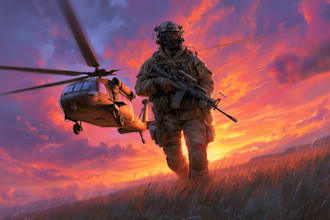 draw military themed illustrations