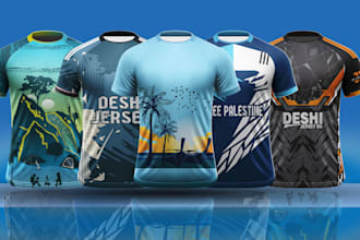 design a custom sports jersey for sublimation print